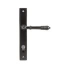 Aged Bronze Reeded Slimline Lever Espag. Lock Set | From The Anvil-Espagnolette-Yester Home