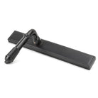Aged Bronze Reeded Slimline Lever Latch Set | From The Anvil-Espagnolette-Yester Home