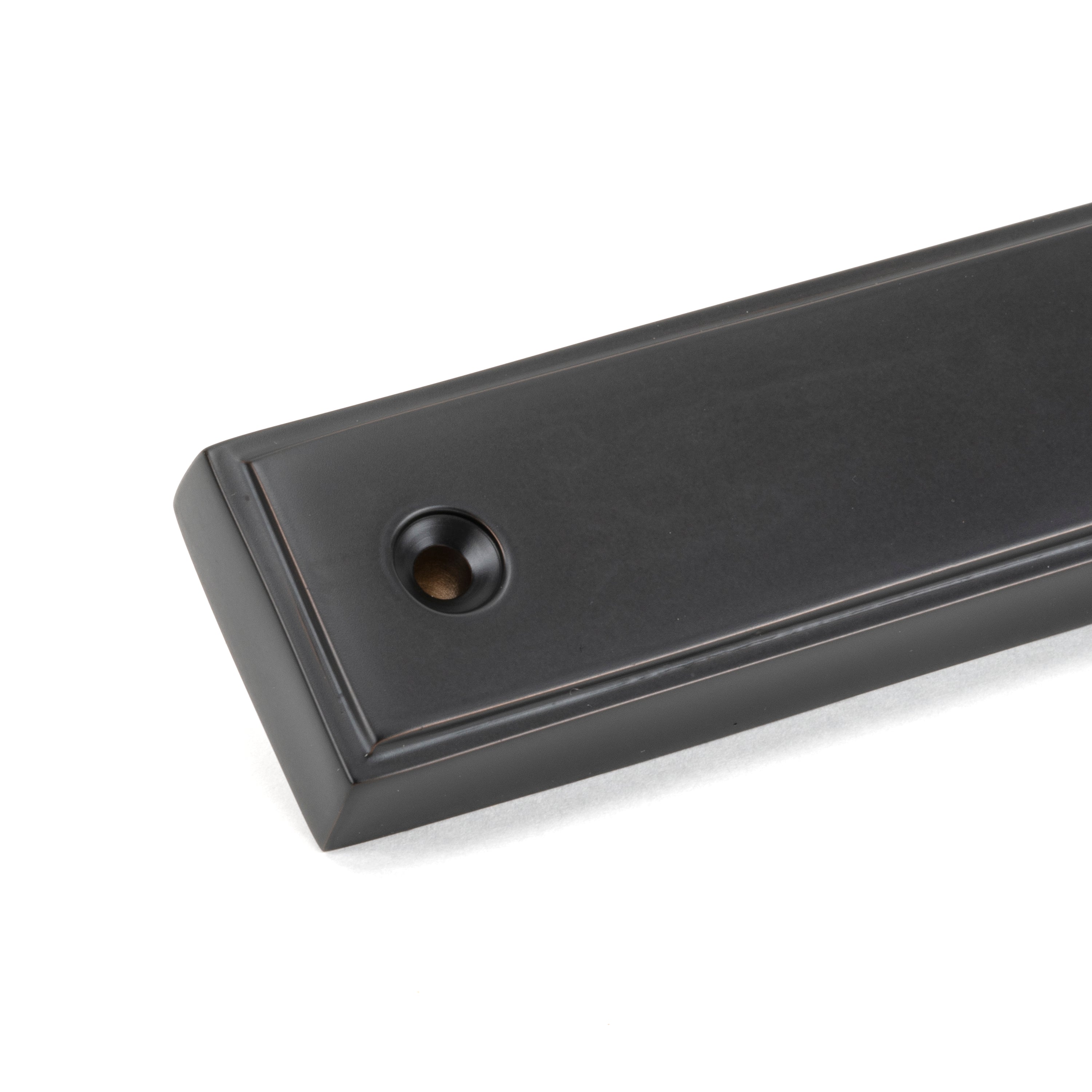 Aged Bronze Reeded Slimline Lever Latch Set | From The Anvil-Espagnolette-Yester Home