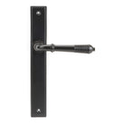 Aged Bronze Reeded Slimline Lever Latch Set | From The Anvil - Espagnolette - From The Anvil - Yester Home
