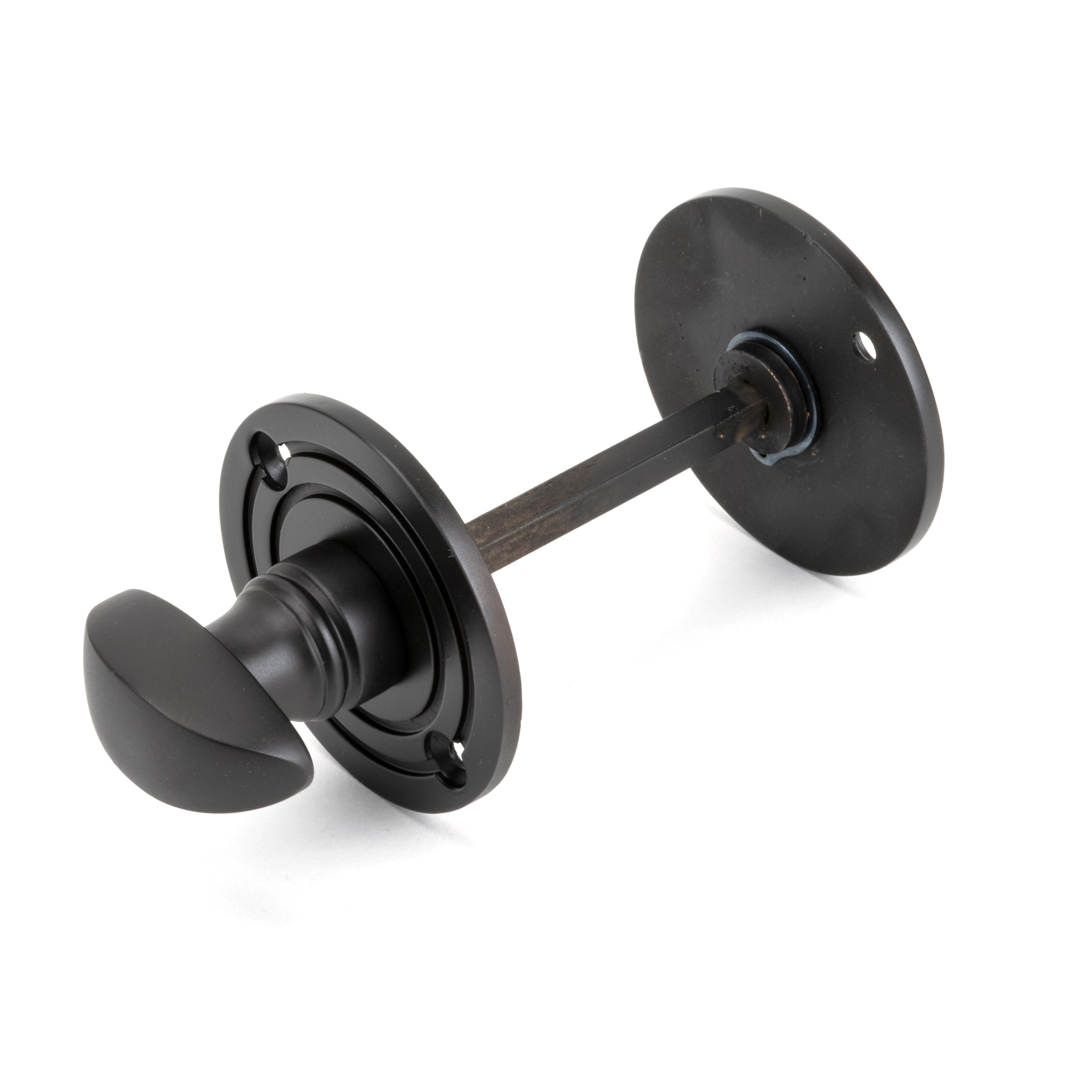 Aged Bronze Round Bathroom Thumbturn | From The Anvil-Thumbturns-Yester Home
