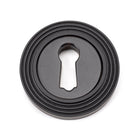 Aged Bronze Round Escutcheon (Beehive) | From The Anvil-Escutcheons-Yester Home