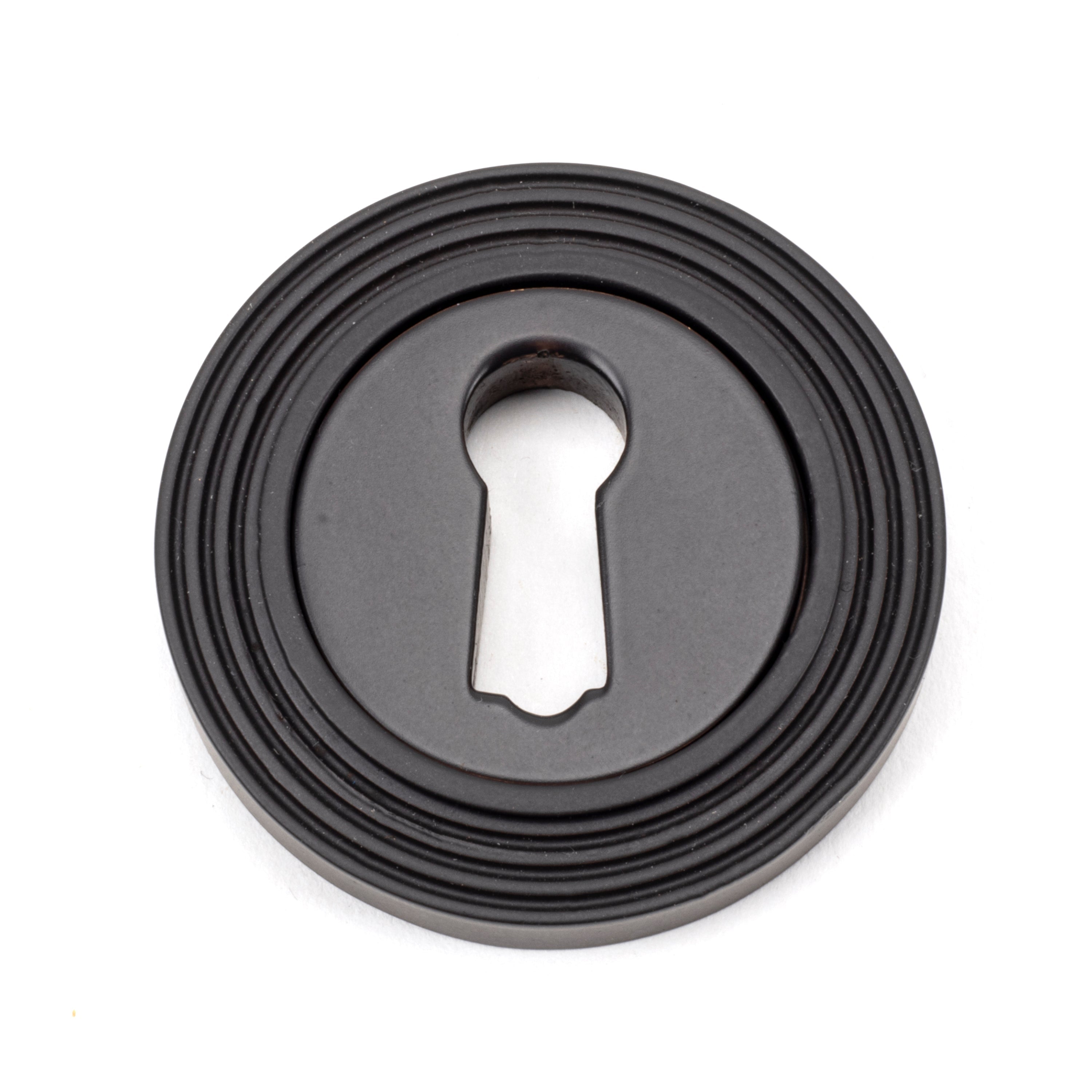 Aged Bronze Round Escutcheon (Beehive) | From The Anvil-Escutcheons-Yester Home