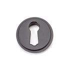 Aged Bronze Round Escutcheon (Plain) | From The Anvil-Escutcheons-Yester Home