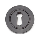 Aged Bronze Round Escutcheon (Plain) | From The Anvil - Escutcheons - From The Anvil - Yester Home