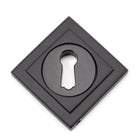 Aged Bronze Round Escutcheon (Square) | From The Anvil - Escutcheons - From The Anvil - Yester Home