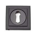 Aged Bronze Round Escutcheon (Square) | From The Anvil - Escutcheons - From The Anvil - Yester Home