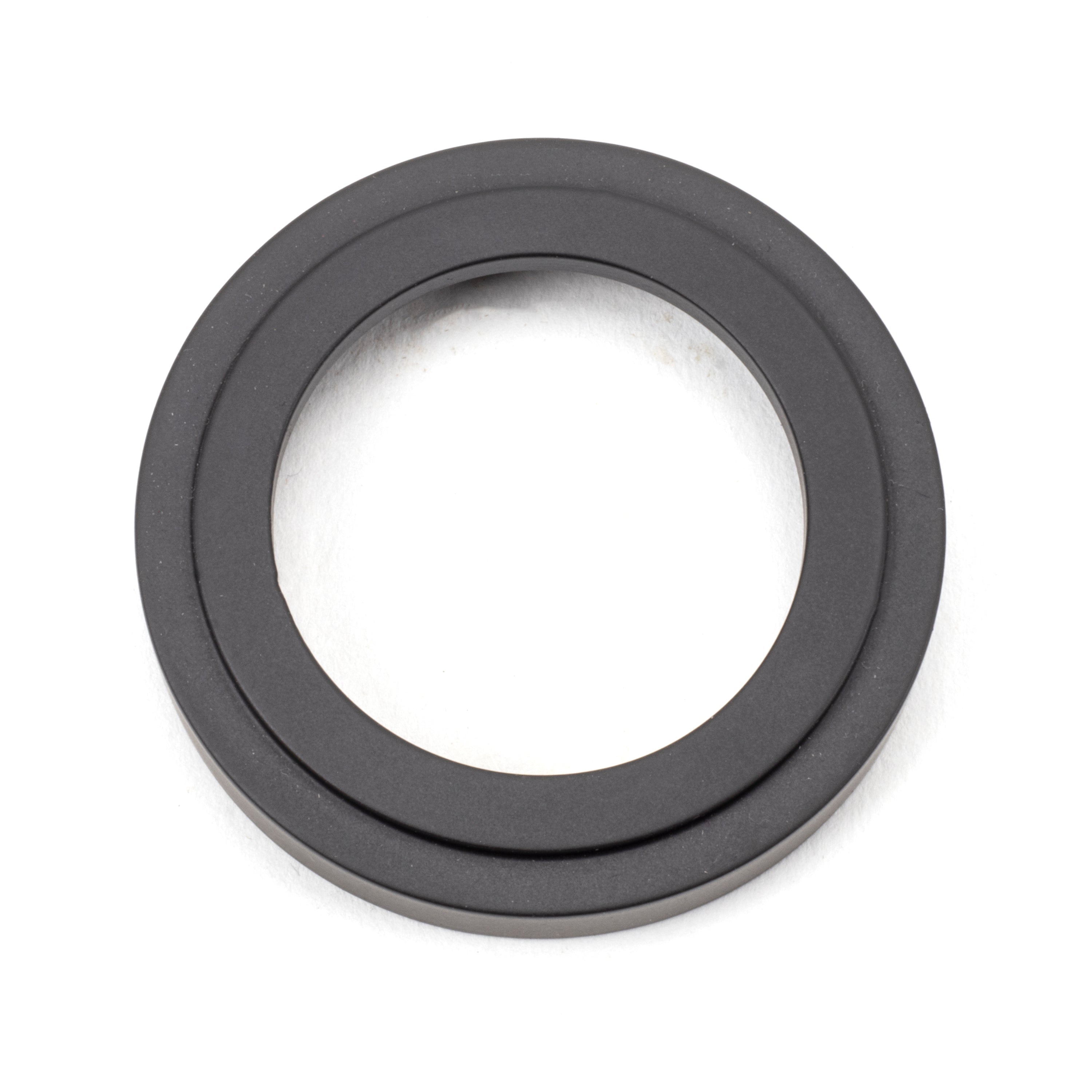 Aged Bronze Round Euro Escutcheon (Art Deco) | From The Anvil-Euro Escutcheons-Yester Home