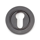 Aged Bronze Round Euro Escutcheon (Plain) | From The Anvil - Euro Escutcheons - From The Anvil - Yester Home
