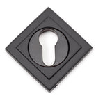 Aged Bronze Round Euro Escutcheon (Square) | From The Anvil - Euro Escutcheons - From The Anvil - Yester Home