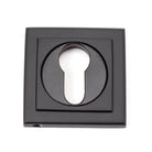 Aged Bronze Round Euro Escutcheon (Square) | From The Anvil - Euro Escutcheons - From The Anvil - Yester Home