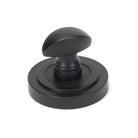 Aged Bronze Round Thumbturn Set (Art Deco) | From The Anvil-Thumbturns-Yester Home
