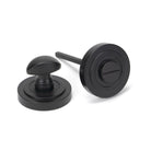 Aged Bronze Round Thumbturn Set (Art Deco) | From The Anvil-Thumbturns-Yester Home