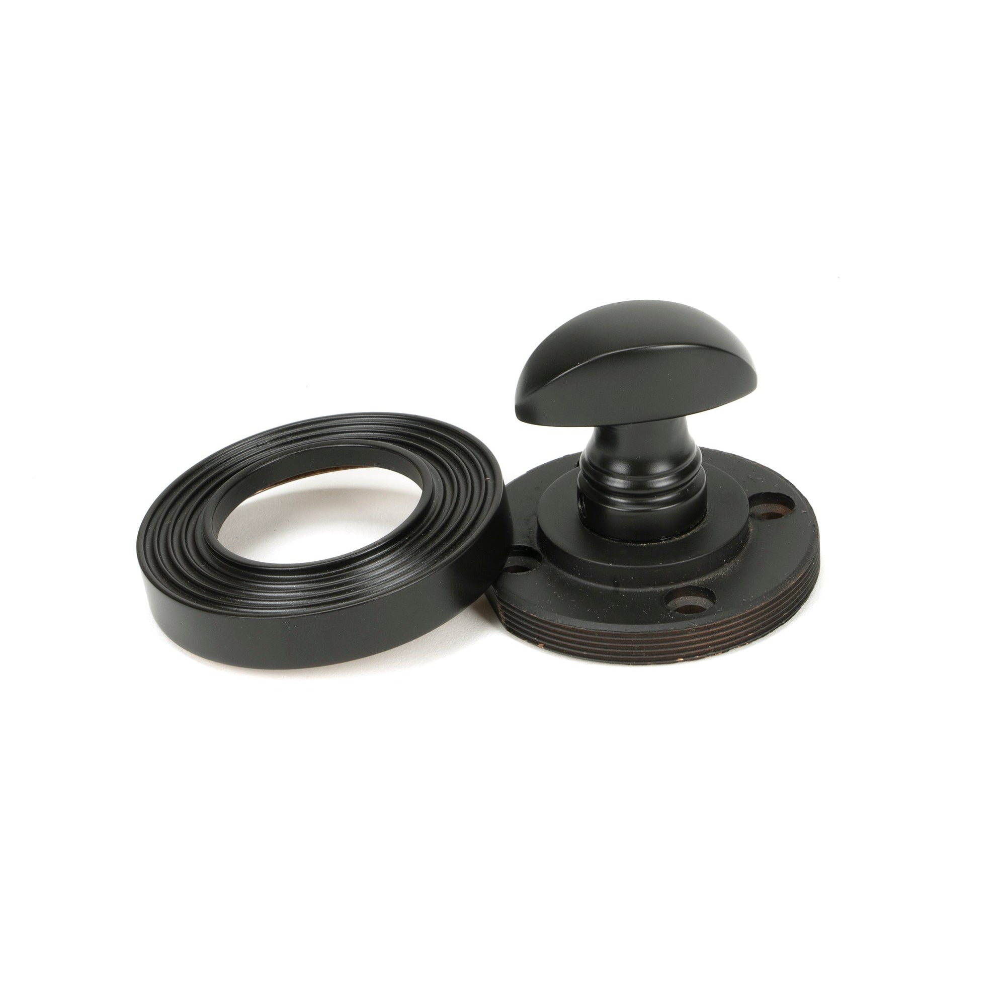 Aged Bronze Round Thumbturn Set (Beehive) | From The Anvil-Thumbturns-Yester Home