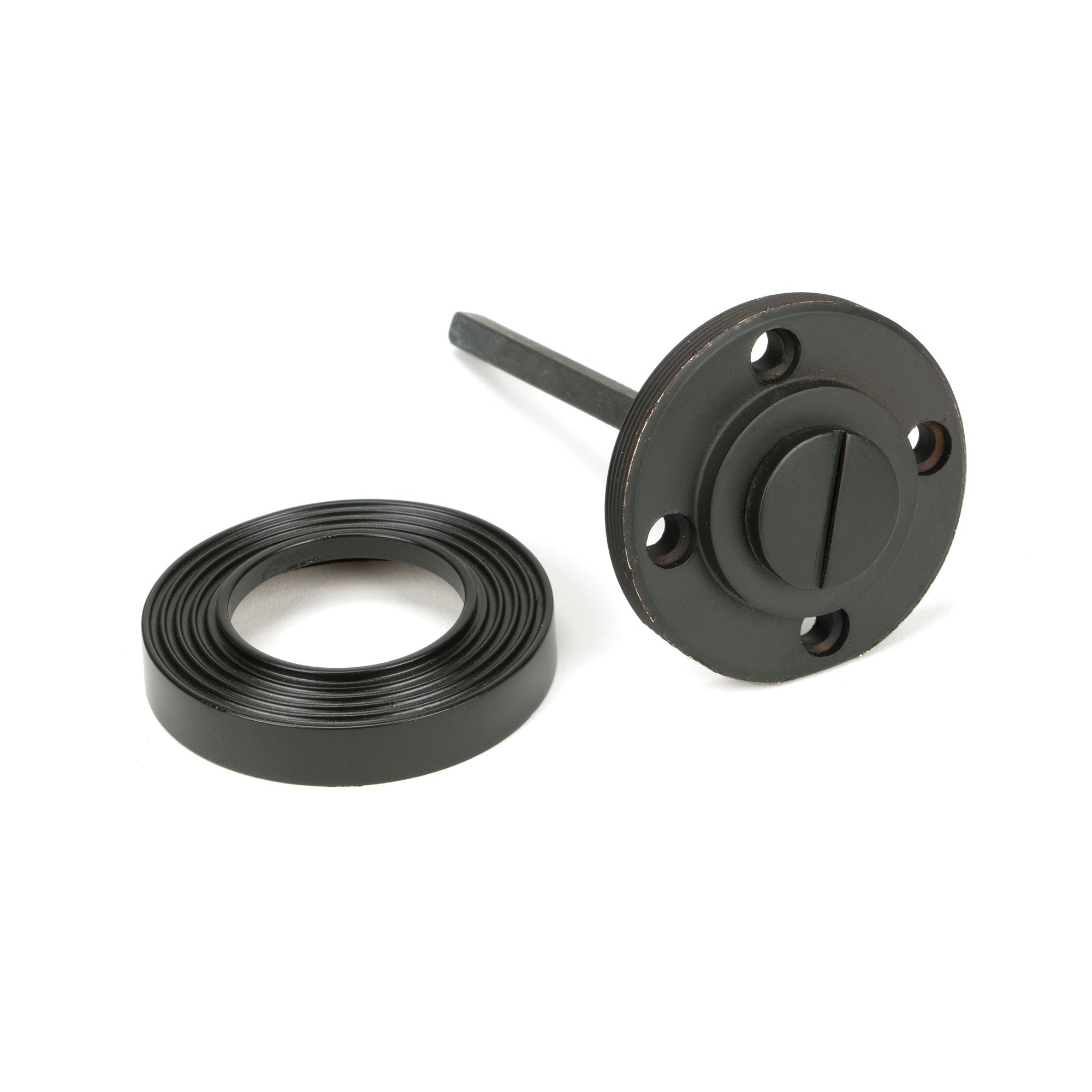 Aged Bronze Round Thumbturn Set (Beehive) | From The Anvil-Thumbturns-Yester Home