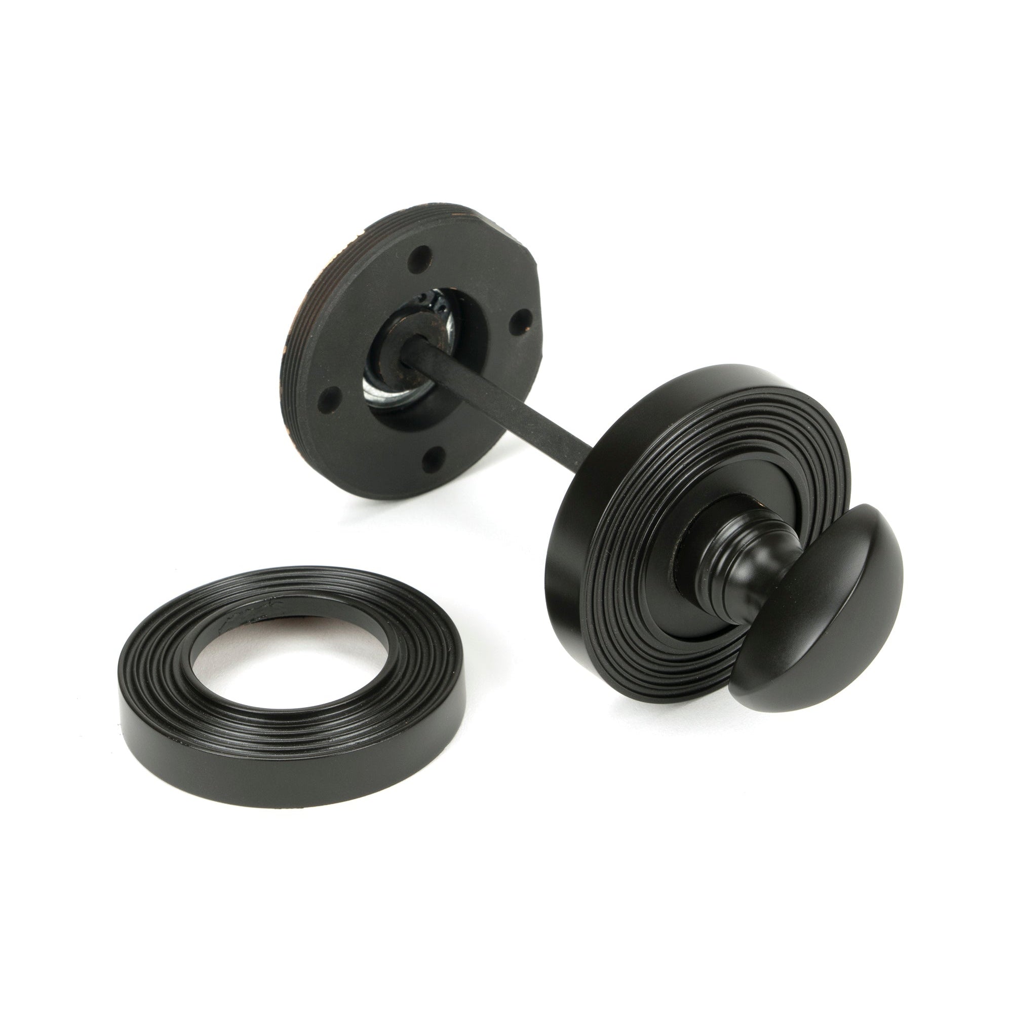 Aged Bronze Round Thumbturn Set (Beehive) | From The Anvil-Thumbturns-Yester Home