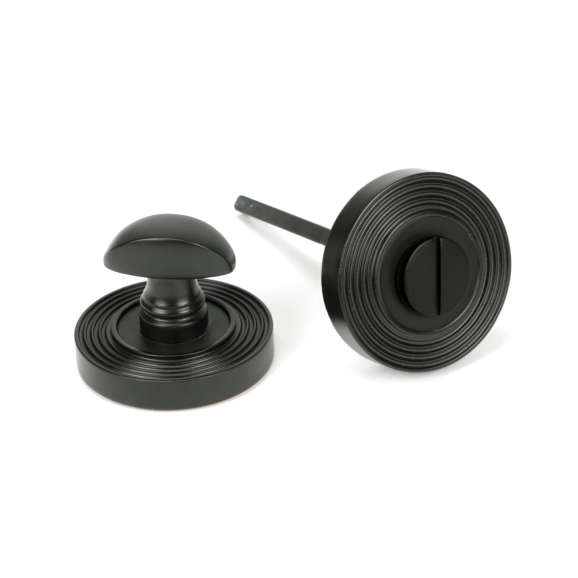 Aged Bronze Round Thumbturn Set (Beehive) | From The Anvil-Thumbturns-Yester Home