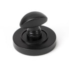 Aged Bronze Round Thumbturn Set (Plain) | From The Anvil-Thumbturns-Yester Home