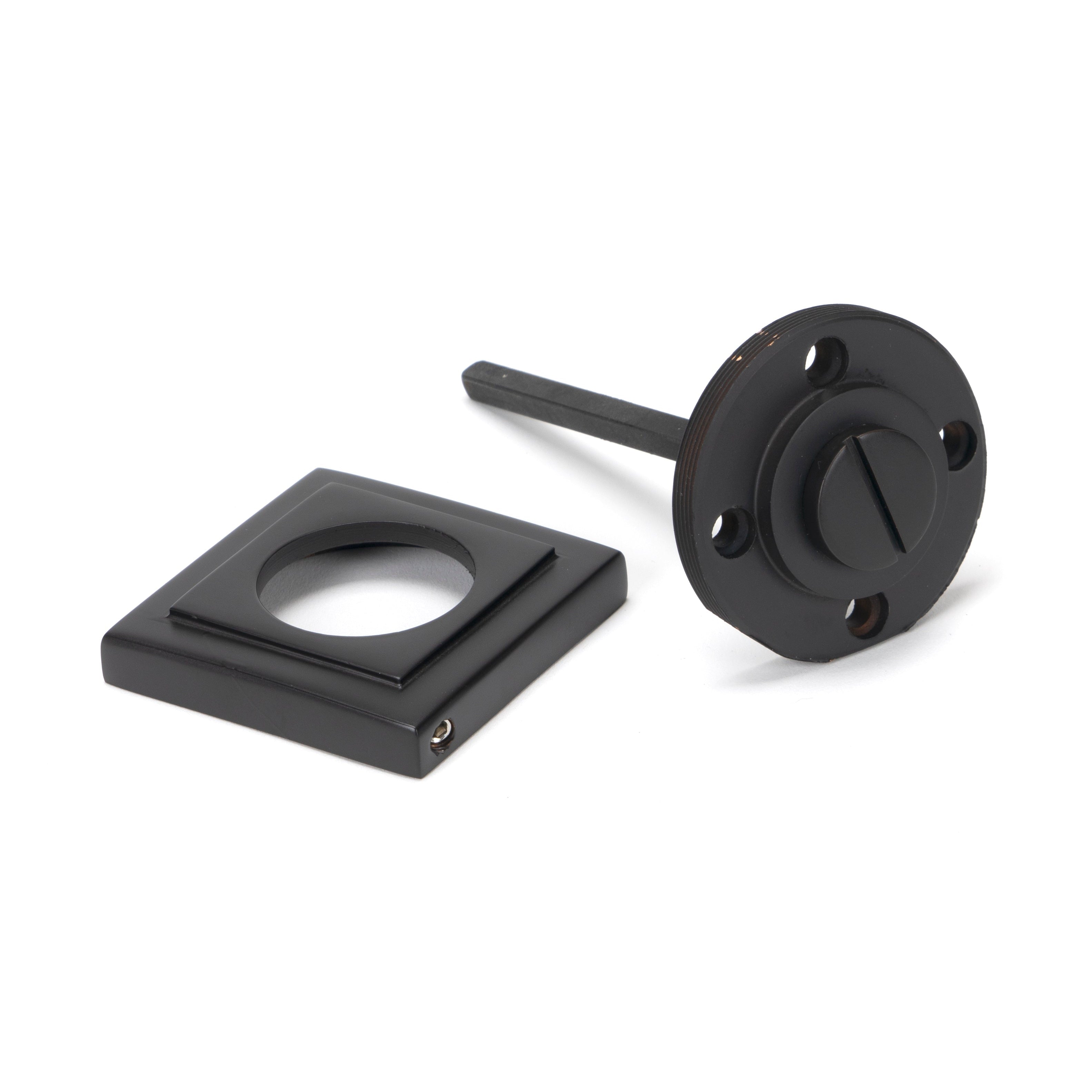 Aged Bronze Round Thumbturn Set (Square) | From The Anvil-Thumbturns-Yester Home