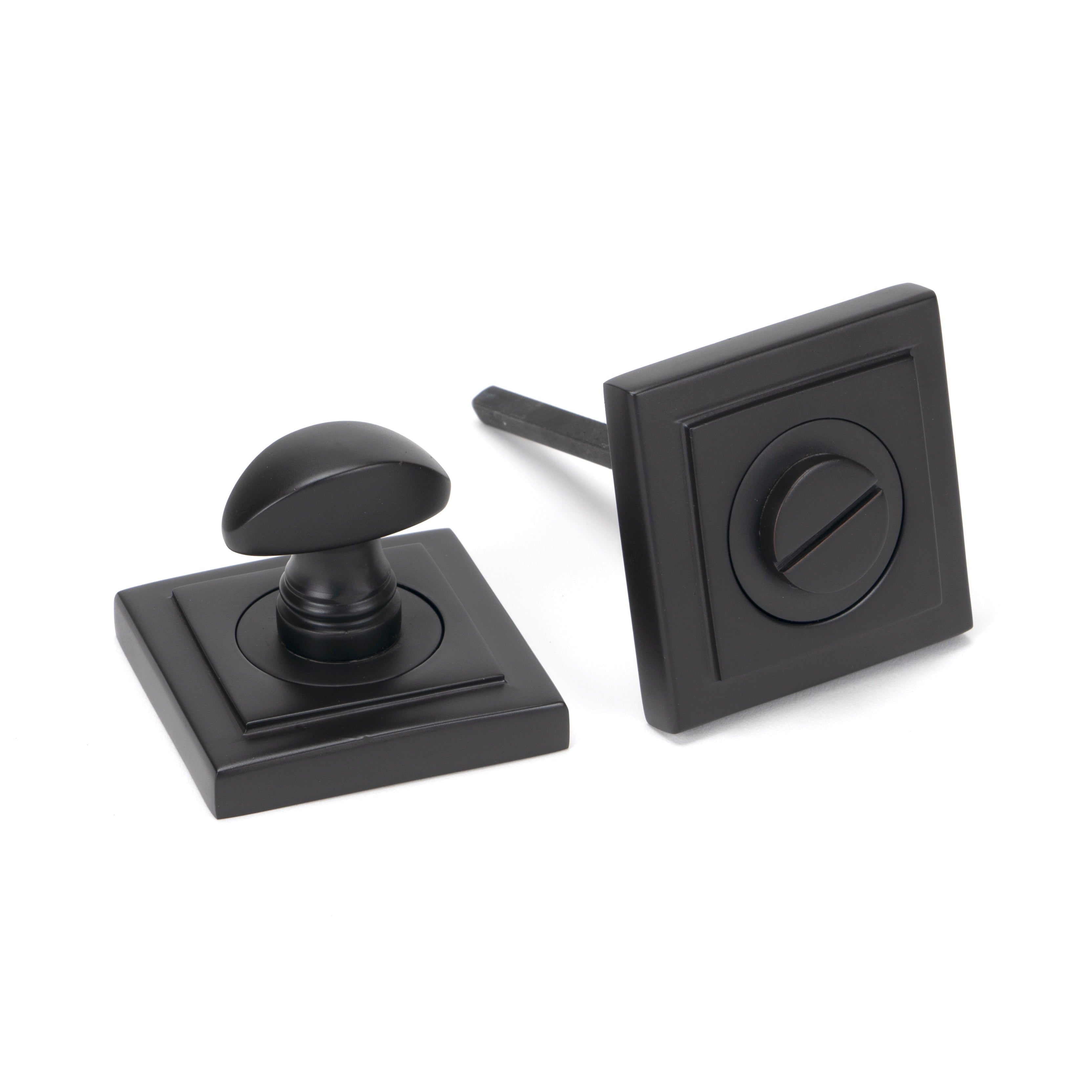 Aged Bronze Round Thumbturn Set (Square) | From The Anvil-Thumbturns-Yester Home