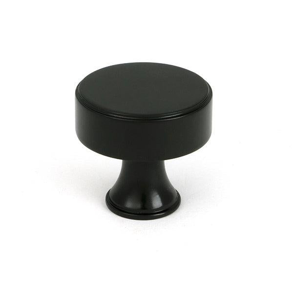 Aged Bronze Scully Cabinet Knob - 32mm - Cabinet Knobs - From The Anvil - Yester Home
