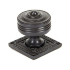 Aged Bronze Tewkesbury Square Mortice Knob Set | From The Anvil-Mortice Knobs-Yester Home