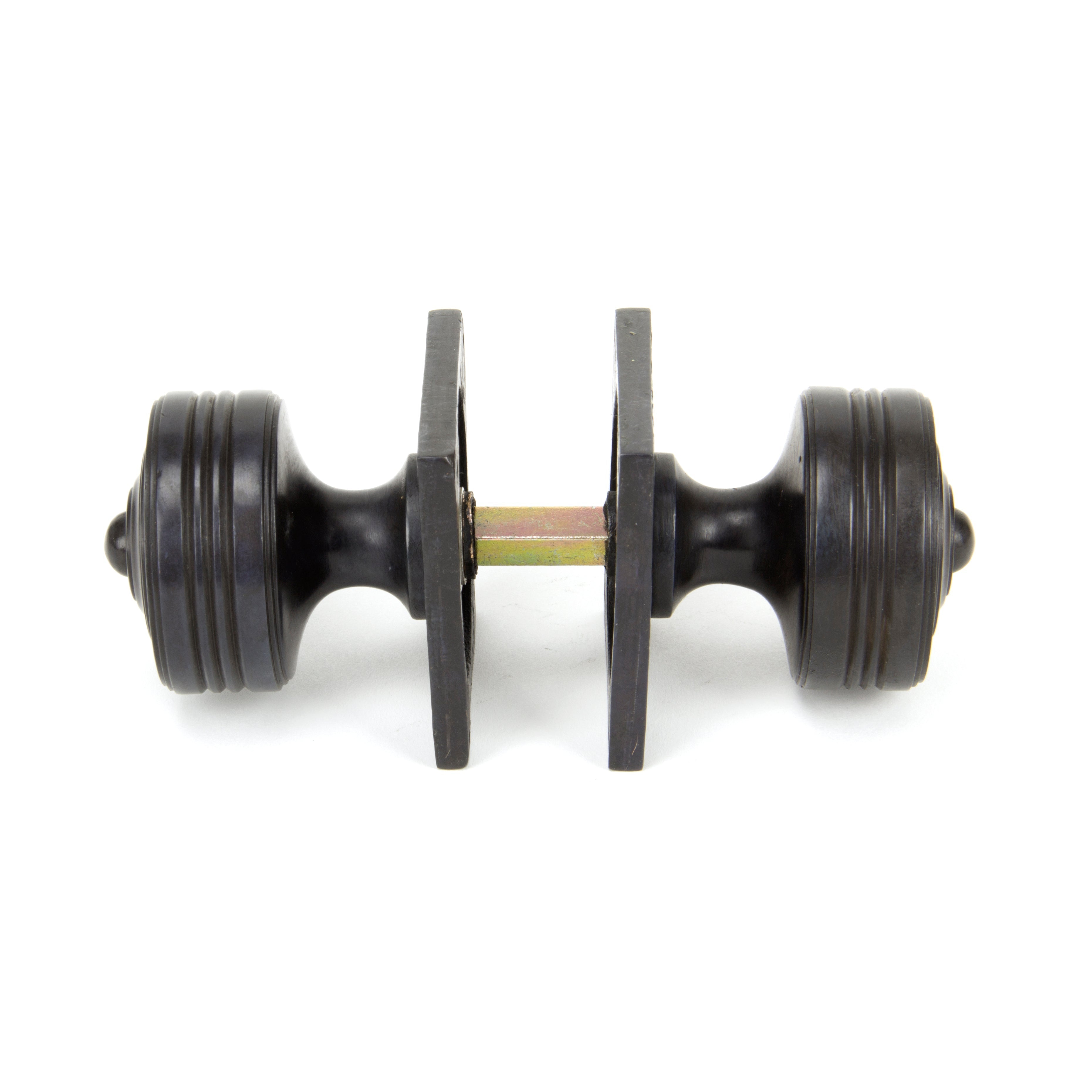 Aged Bronze Tewkesbury Square Mortice Knob Set | From The Anvil-Mortice Knobs-Yester Home