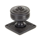 Aged Bronze Tewkesbury Square Mortice Knob Set | From The Anvil - Mortice Knobs - From The Anvil - Yester Home
