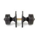 Aged Bronze Tewkesbury Square Mortice Knob Set | From The Anvil - Mortice Knobs - From The Anvil - Yester Home