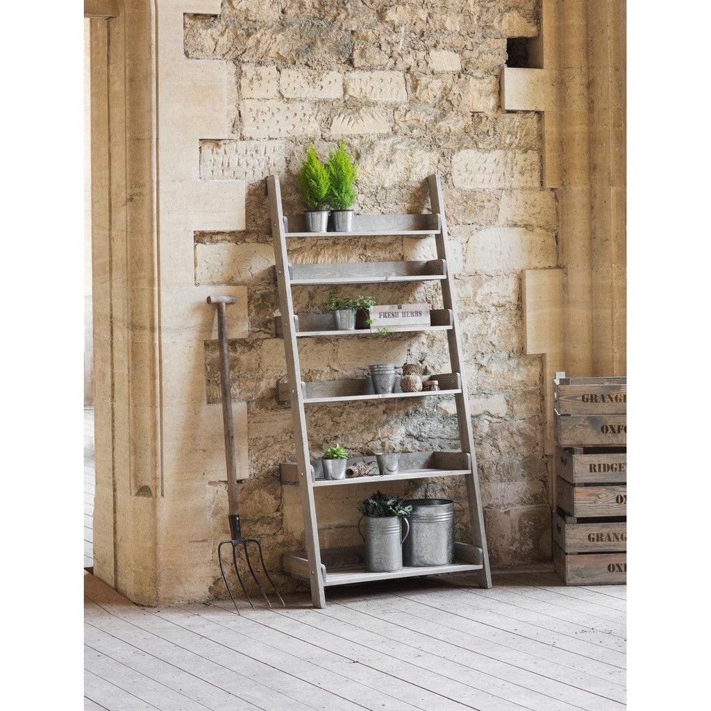 Aldsworth Shelf Ladder | Wide | Natural-Outdoor Storage-Yester Home