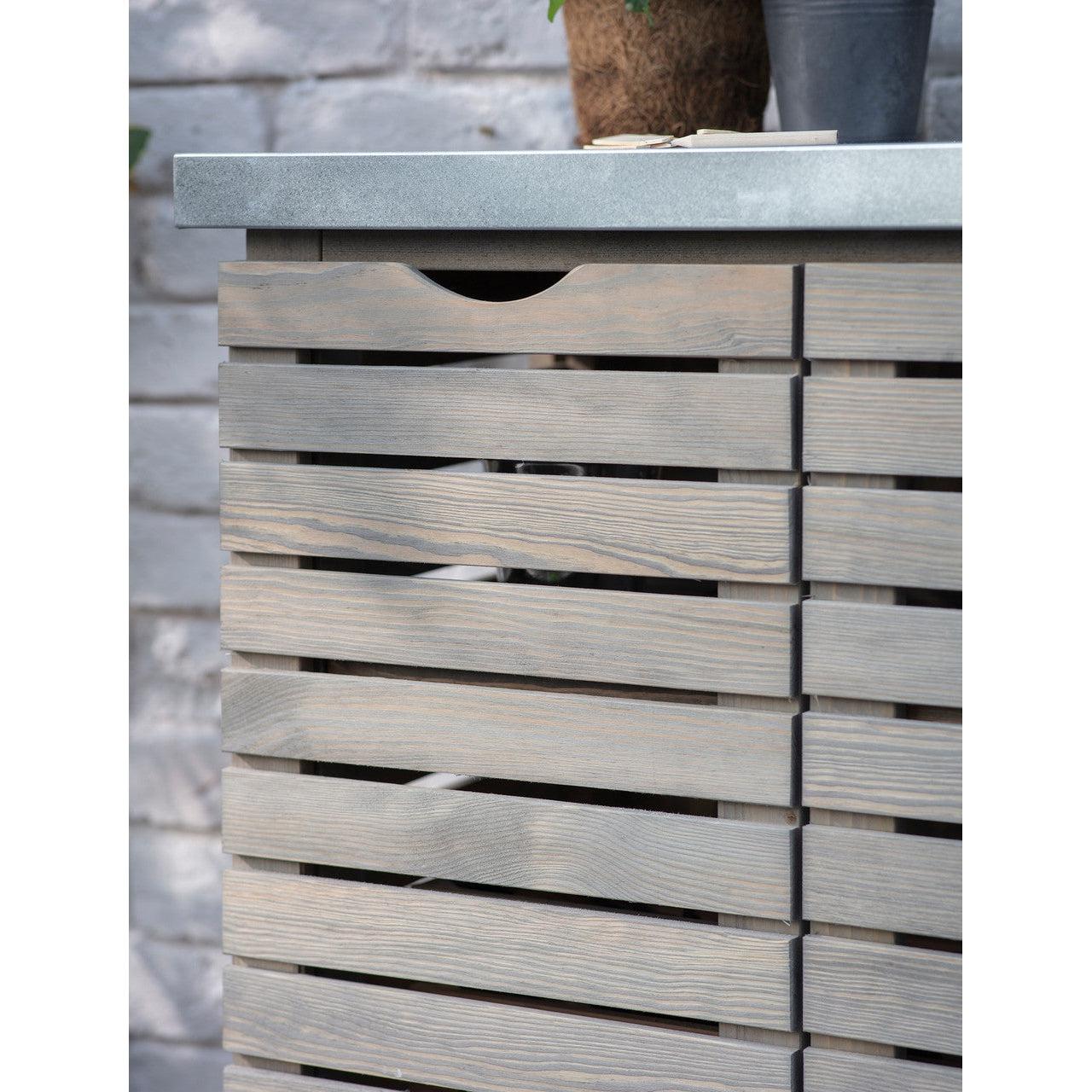 Aldsworth Slatted Storage Unit - Spruce-Outdoor Storage-Yester Home