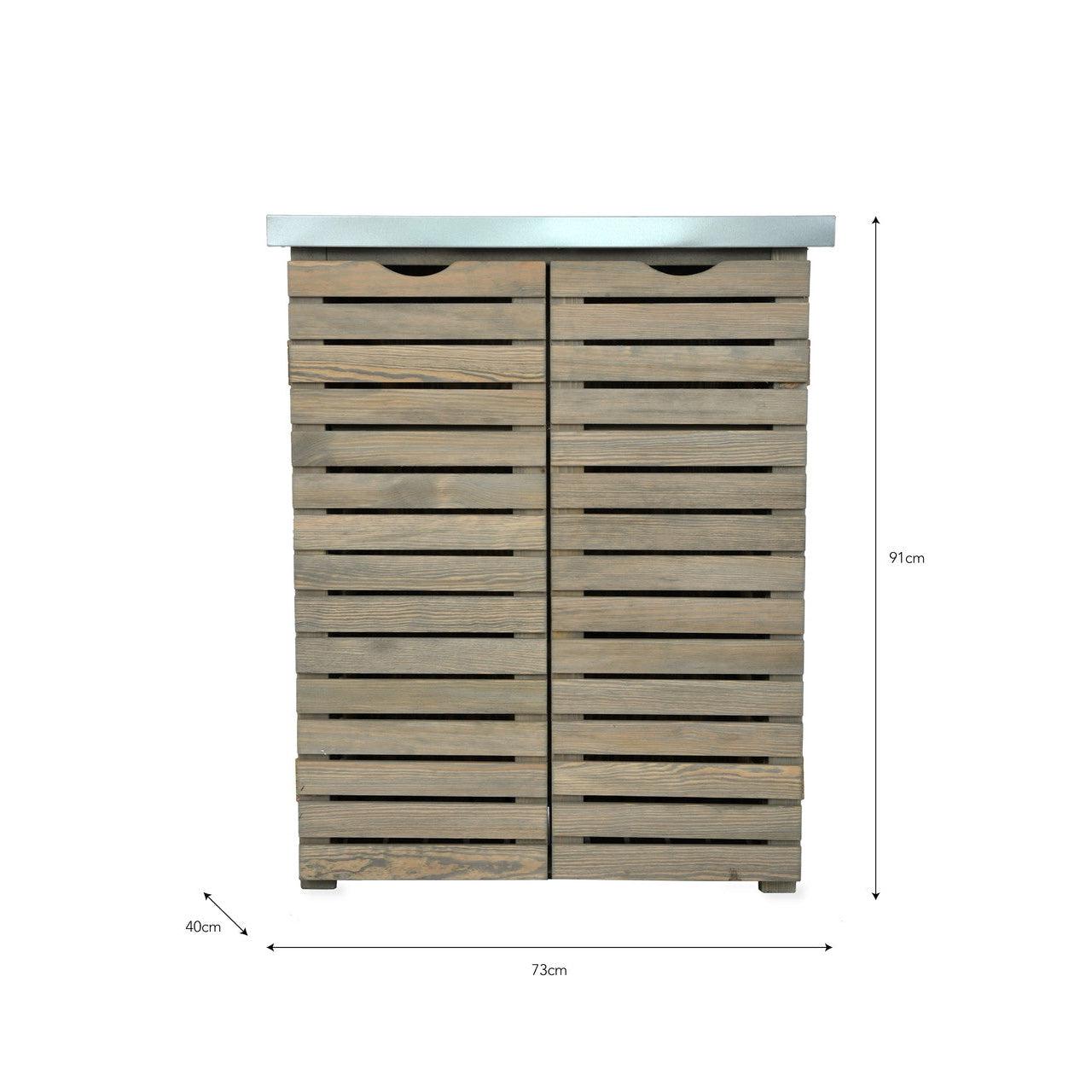 Aldsworth Slatted Storage Unit - Spruce-Outdoor Storage-Yester Home