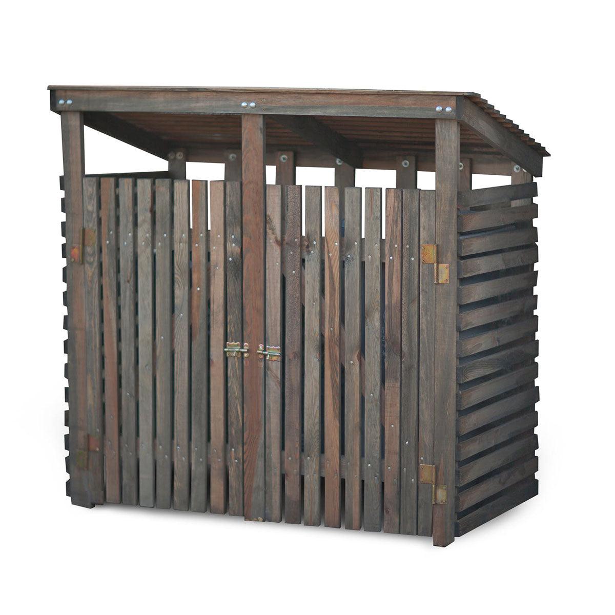 Aldsworth Wooden Wheelie Bin Store-Wheelie Bin Store-Yester Home