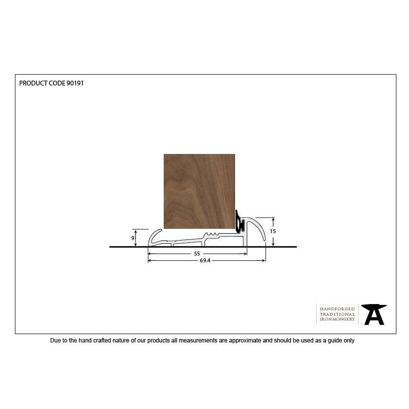 Aluminium 1219mm OUM/4 Threshold | From The Anvil-Thresholds-Yester Home