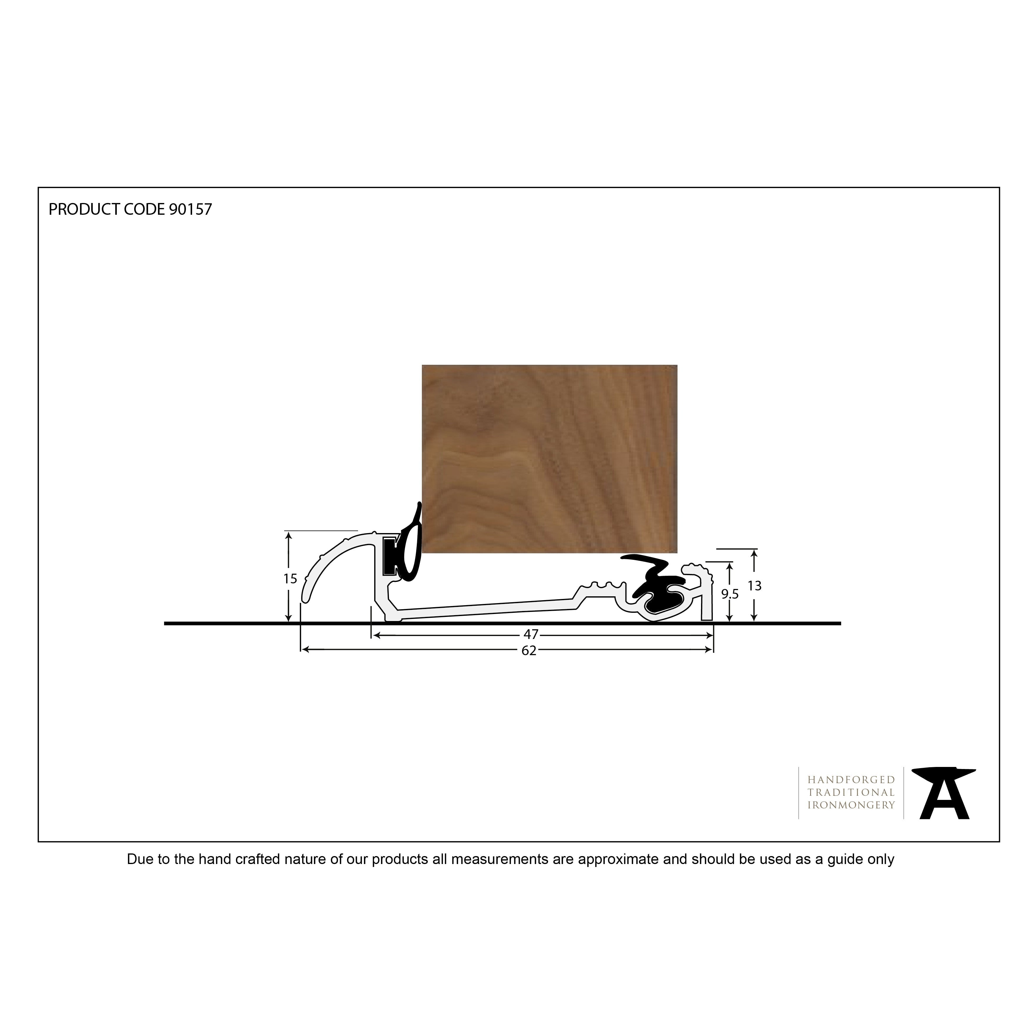 Aluminium 914mm Macclex 15/2 Threshold | From The Anvil-Thresholds-Yester Home