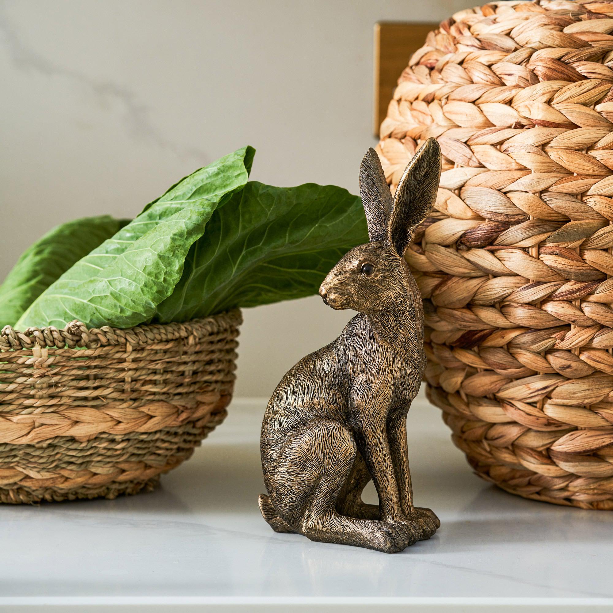 Sitting Golden Hare - Ornaments - London Ornaments - Yester Home