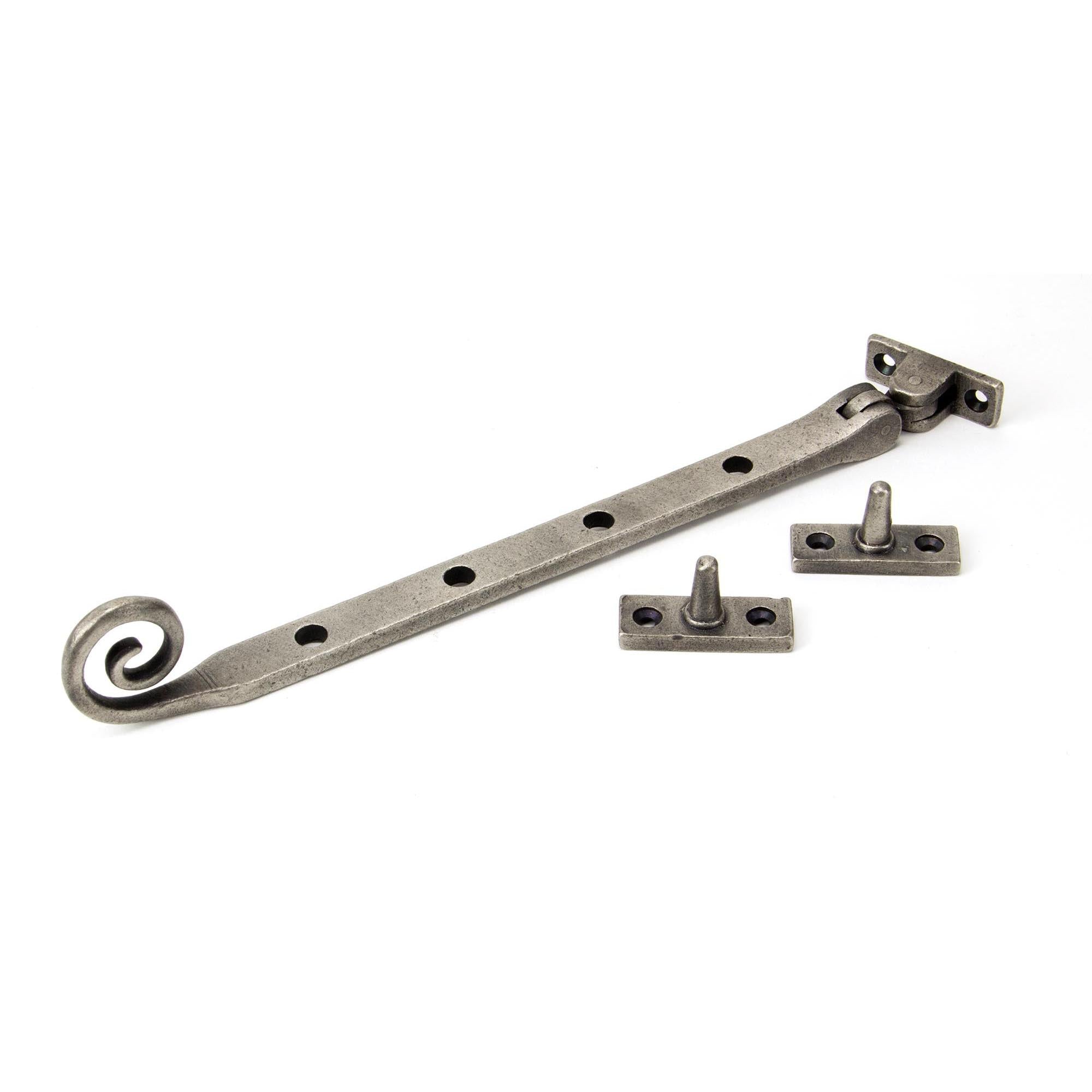Antique Pewter 10" Monkeytail Stay | From The Anvil - Stays - From The Anvil - Yester Home