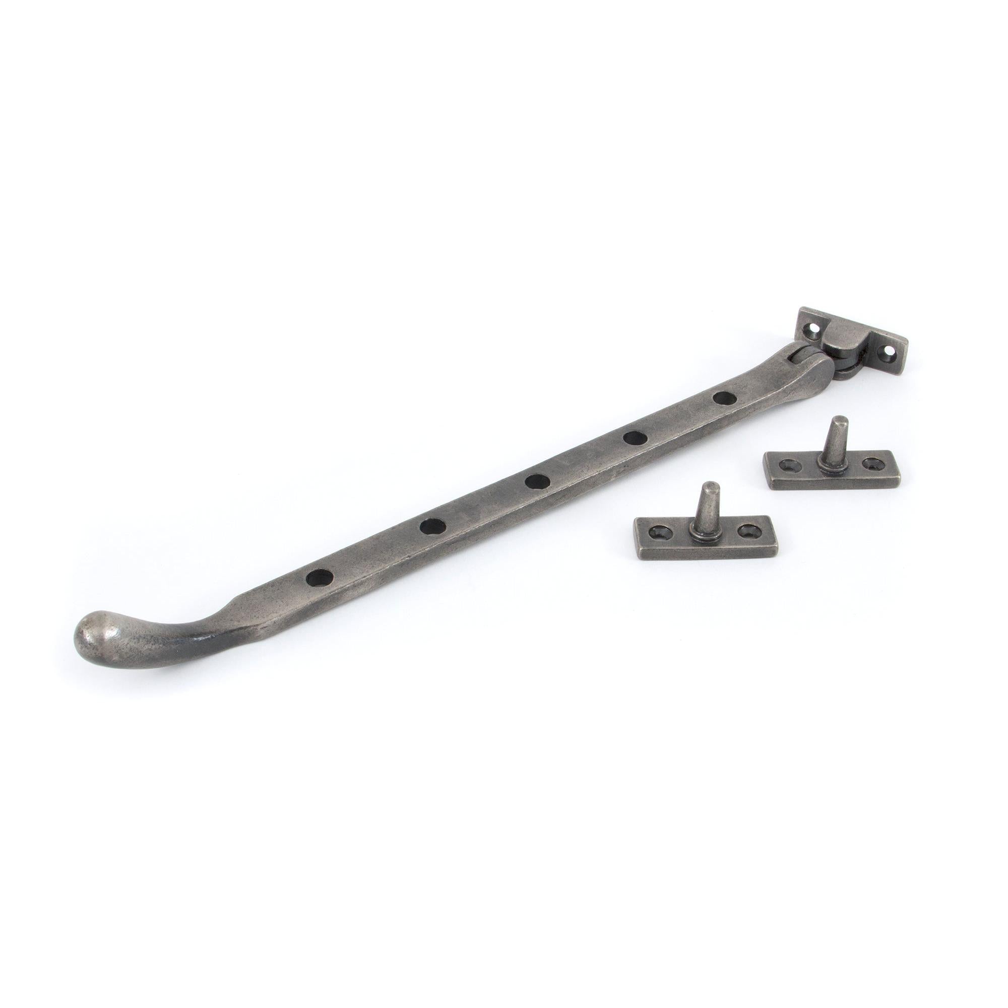 Antique Pewter 12" Peardrop Stay | From The Anvil - Stays - From The Anvil - Yester Home