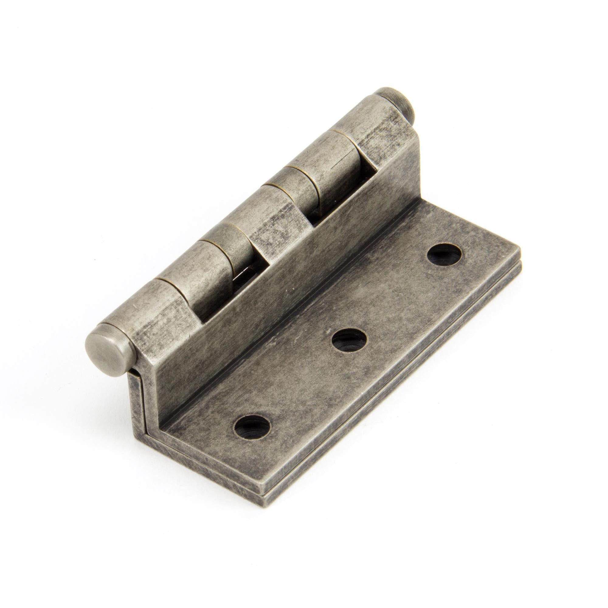 Antique Pewter 2½" Stormproof Hinge 1951 (pair) | From The Anvil - Stormproof Hinges - From The Anvil - Yester Home