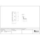Antique Pewter 2½" Stormproof Hinge 1951 (pair) | From The Anvil - Stormproof Hinges - From The Anvil - Yester Home