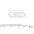 Antique Pewter Ladies Sign | From The Anvil - Signs - From The Anvil - Yester Home