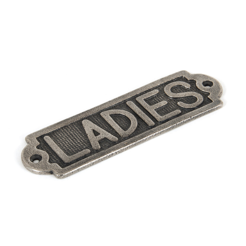 Antique Pewter Ladies Sign | From The Anvil-Signs-Yester Home