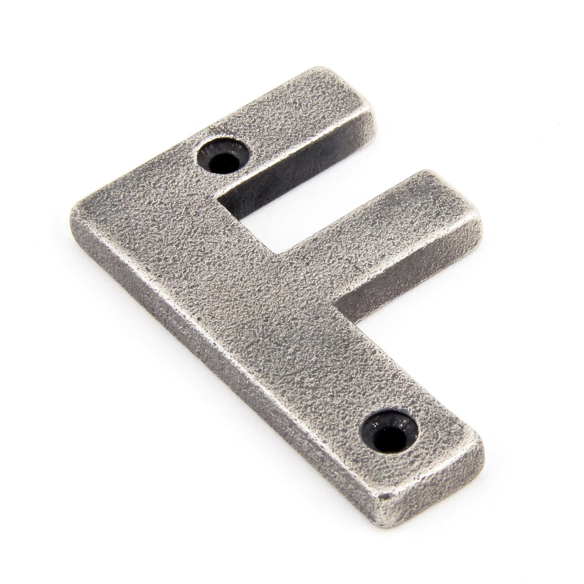 Antique Pewter Letter F | From The Anvil - Letters - From The Anvil - Yester Home