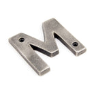 Antique Pewter Letter M | From The Anvil - Letters - From The Anvil - Yester Home