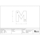 Antique Pewter Letter M | From The Anvil - Letters - From The Anvil - Yester Home