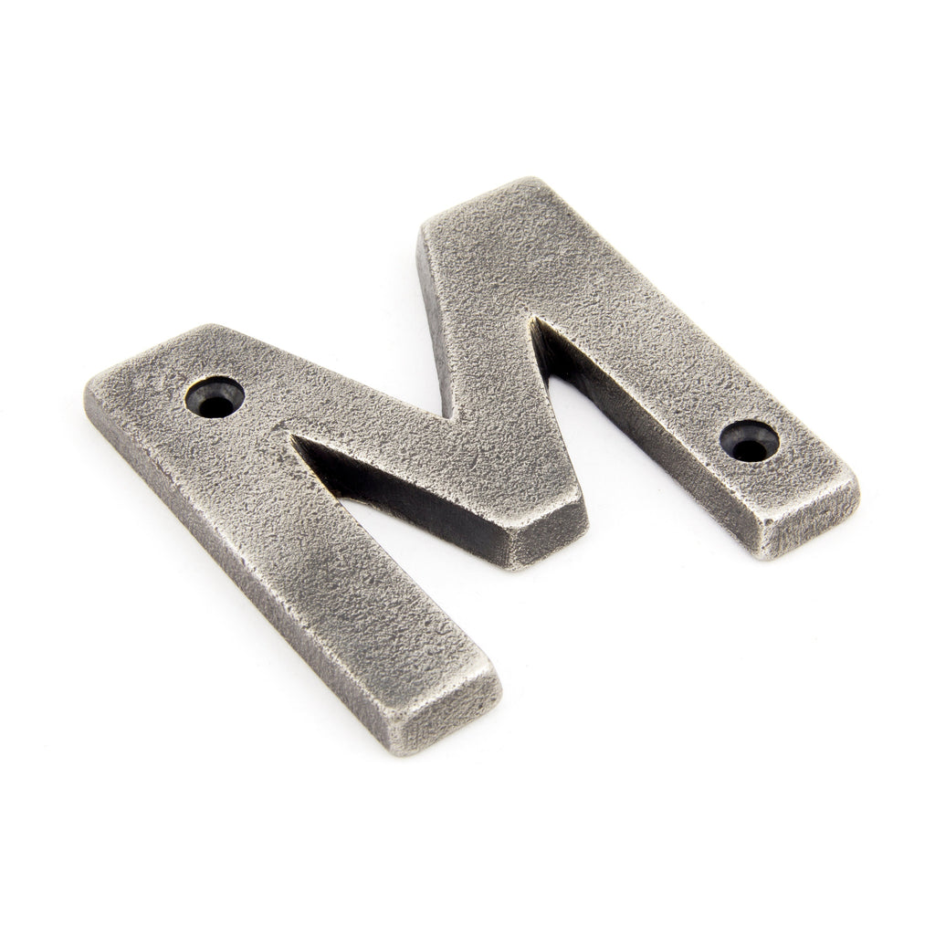 Antique Pewter Letter M | From The Anvil-Letters-Yester Home