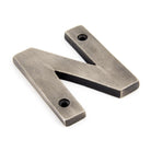 Antique Pewter Letter N | From The Anvil - Letters - From The Anvil - Yester Home