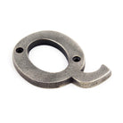 Antique Pewter Letter Q | From The Anvil - Letters - From The Anvil - Yester Home
