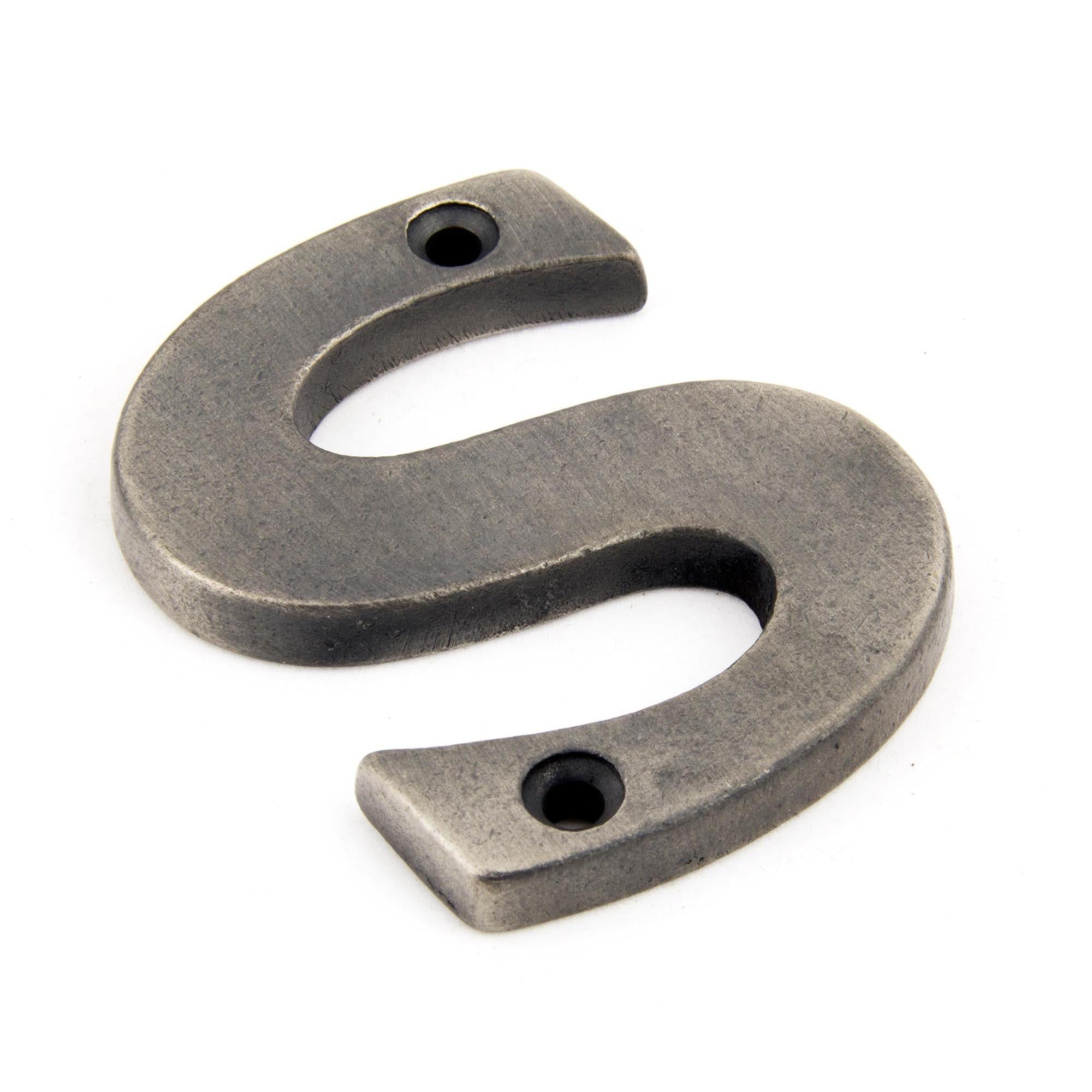 Antique Pewter Letter S | From The Anvil - Letters - From The Anvil - Yester Home