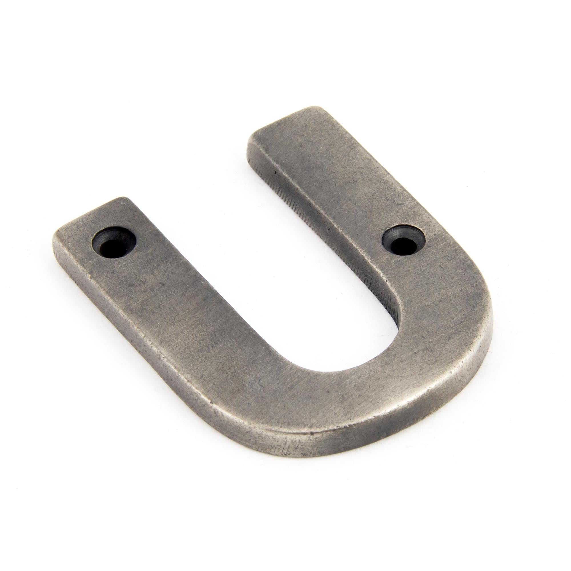 Antique Pewter Letter U | From The Anvil - Letters - From The Anvil - Yester Home